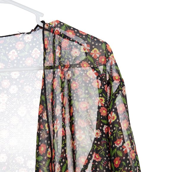Lularoe Floral Sheer Kimono Small - Picture 2 of 9